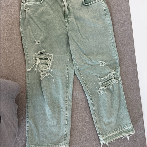 M jeans by Maurice’s Women's Distressed Green Jeans - Picture 7 of 7
